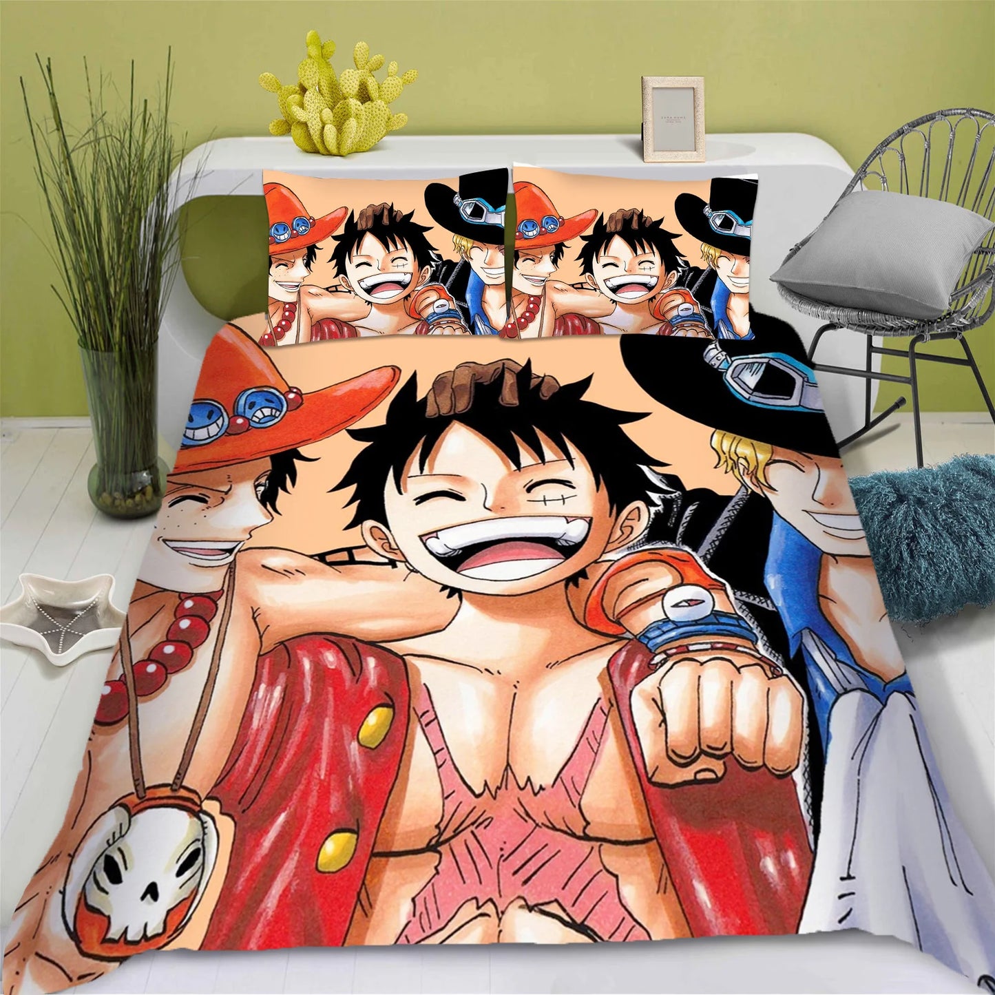 Parure de Lit One Piece - Monkey D. Luffy & Tony Tony Chopper