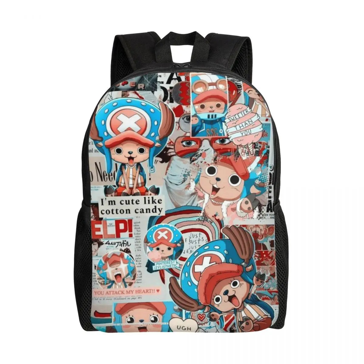 Mochila de One Piece de Tony Tony Chopper – Collage de manga dinámico