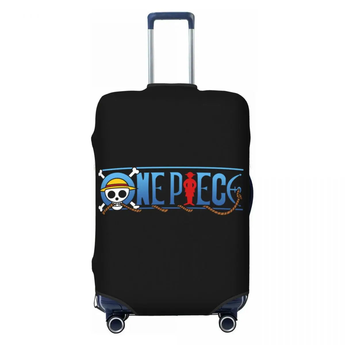 Custodia per valigia One Piece - Logo tipografico ufficiale (sfondo nero)