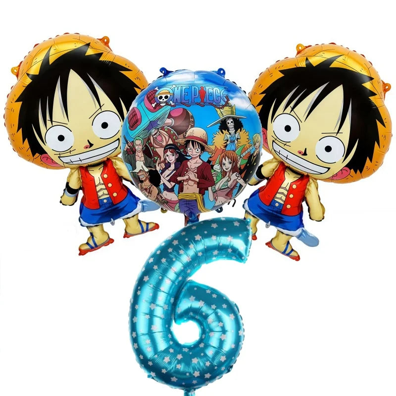 Kit de globos de One Piece - Decoración para el sexto cumpleaños (Luffy y Zoro)