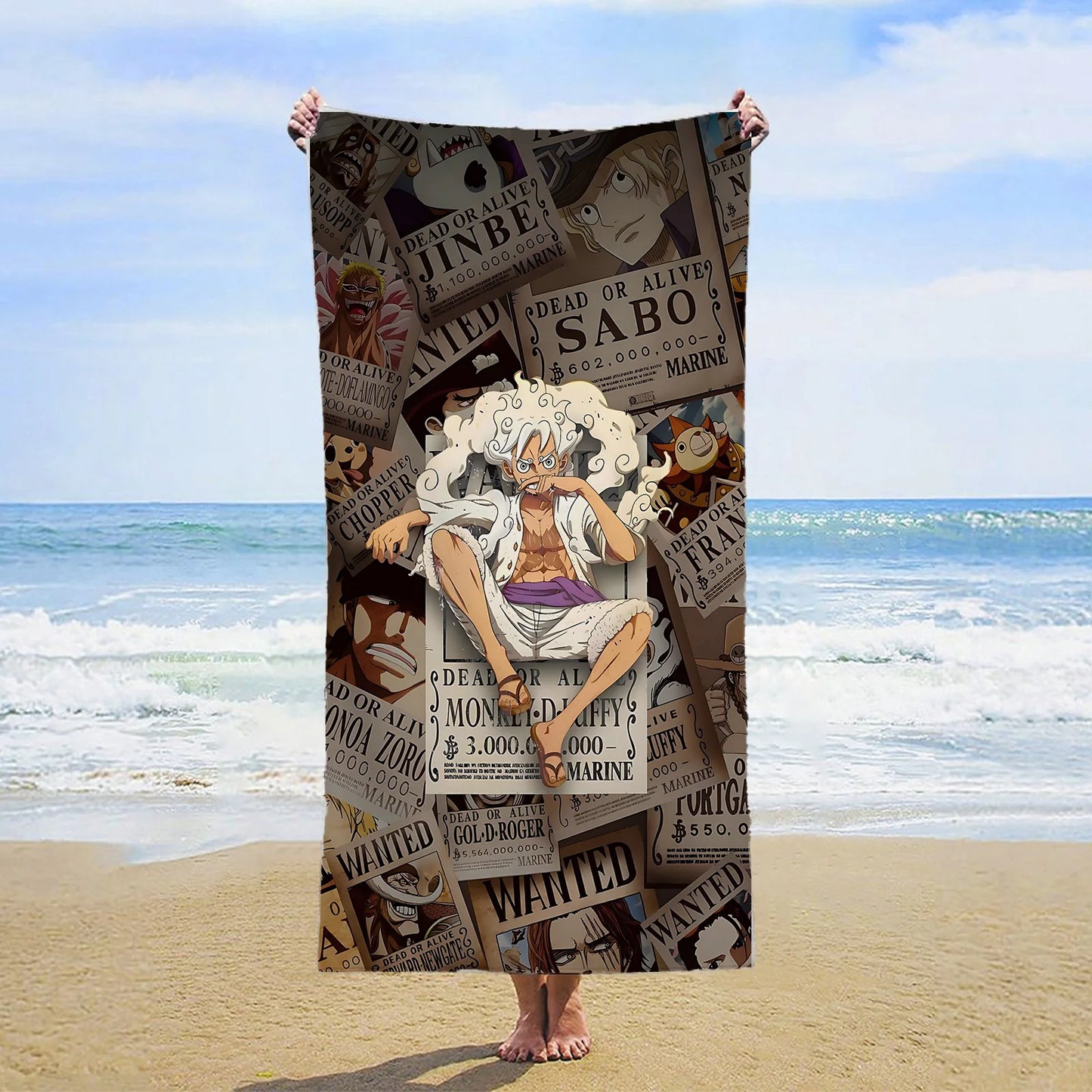 Toalla de playa de One Piece - Se busca Tony Tony Chopper (Algodón de azúcar)