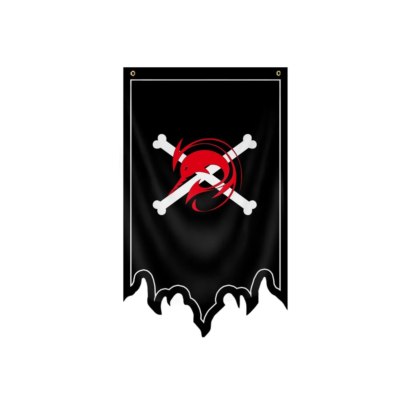 Bandiera di One Piece - Jolly Roger Portgas D. Ace (Pirati di Spade)
