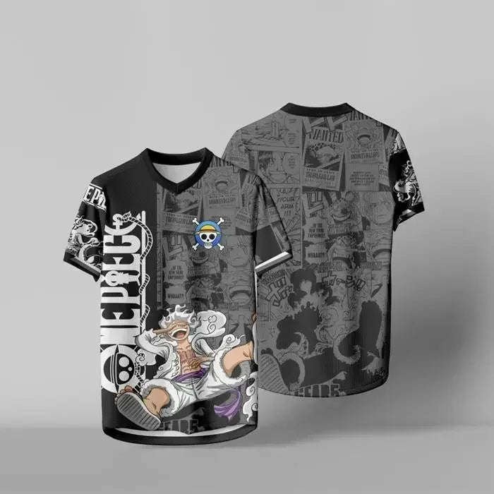 Maglia da calcio One Piece - Collage di personaggi Chibi (Streetwear Sport)