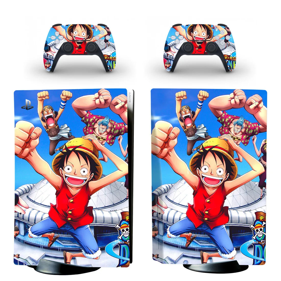 Adesivi One Piece PS5 - Monkey D. Luffy Azione Combattimento