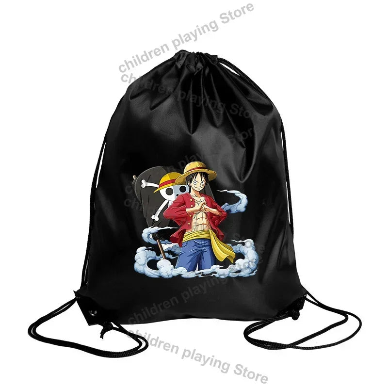 Borsa con coulisse One Piece – Illustrazione di Monkey D. Luffy seduto