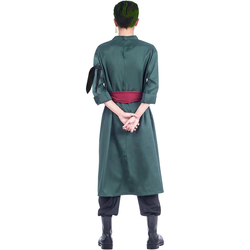 Disfraz de One Piece - Traje para adulto de Roronoa Zoro (estilo Wano Kuni)