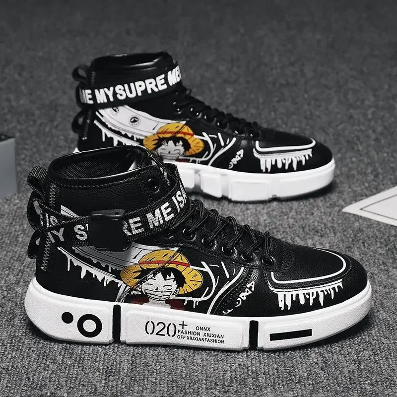 Sneakers One Piece - Streetwear Nero Luffy