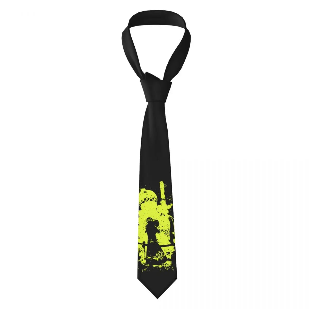 Cravate One Piece – Luffy Silhouette Jaune
