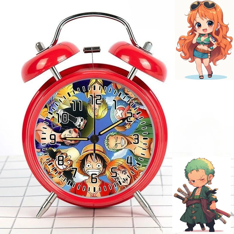 Réveil One Piece Rétro - Équipage Mugiwara (Modèle Rouge)
