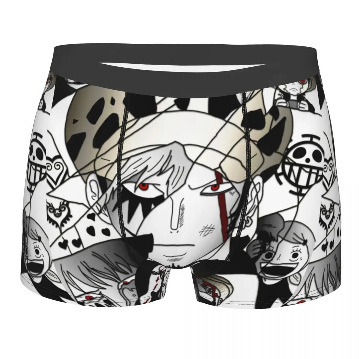 Boxer One Piece - Ritratti in bianco e nero della ciurma di Cappello di Paglia