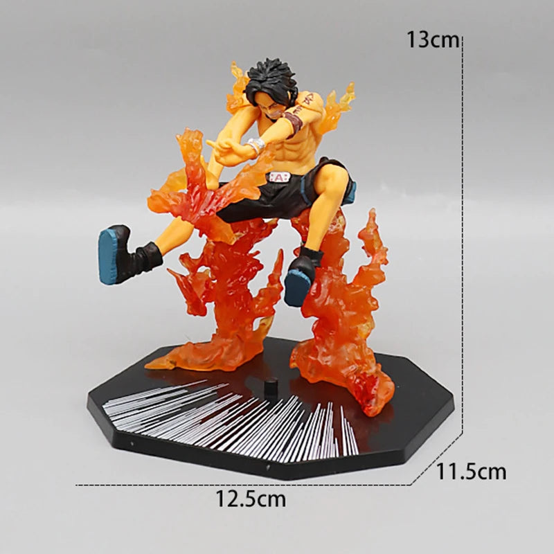 Figura de One Piece - Portgas D. Ace "Puño de Fuego" (Efectos dinámicos de llamas)