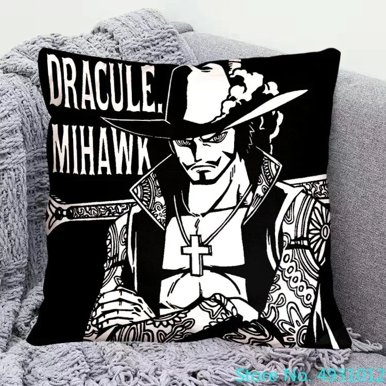 Housse de Coussin One Piece - Dracule Mihawk (Oeil de Faucon)