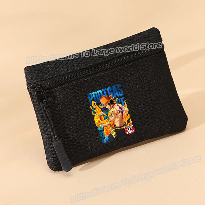 Portamonete One Piece – Luffy Pixel Art Nero