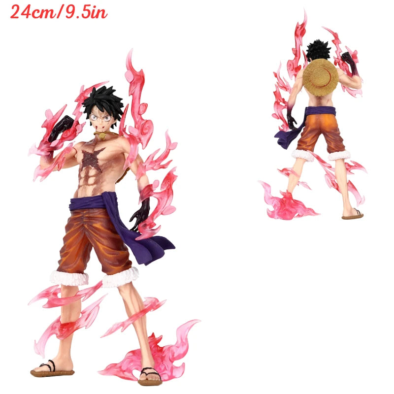 Figura de One Piece - Monkey D. Luffy Gear 4 (Aura de combate rosa)