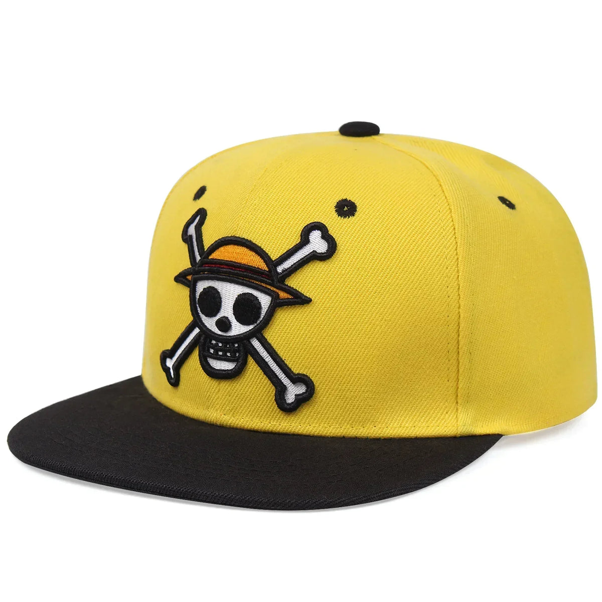 Casquette One Piece - Snapback Skull Jaune