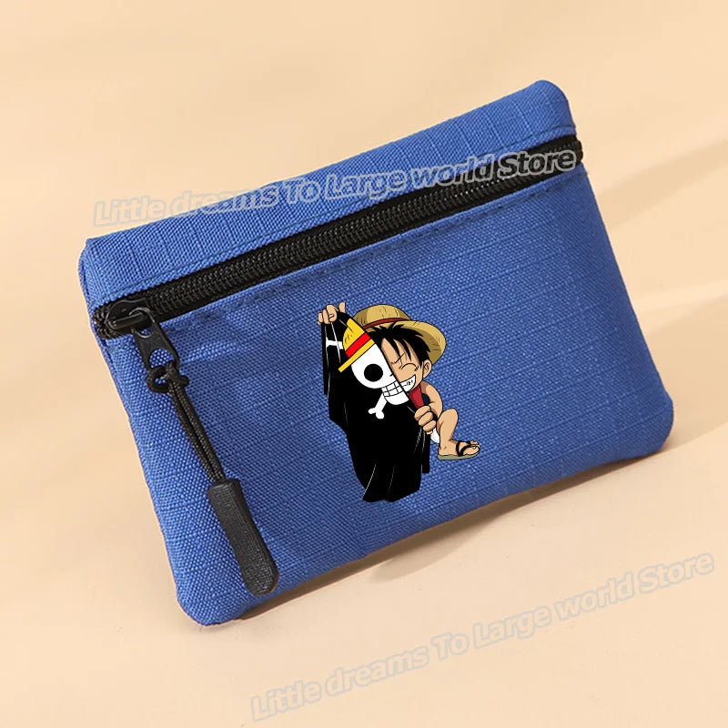 Portafoglio One Piece – Rufy Cartoon Sfondo Blu