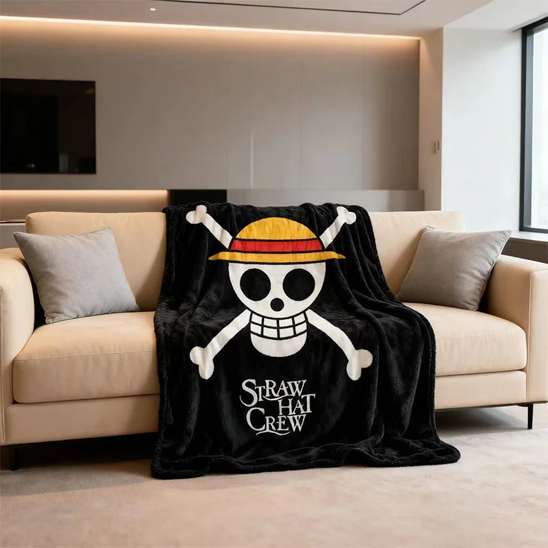 Coperta One Piece - Logo Jolly Roger Mugiwara (100x150cm)