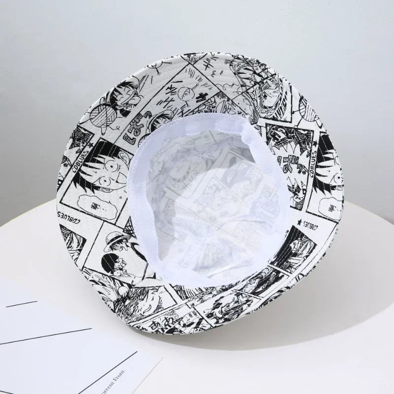 Cappello da pescatore One Piece – Manga in bianco e nero