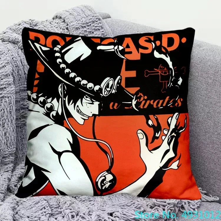 Housse de Coussin One Piece - Portgas D. Ace & Sabo (Frères)