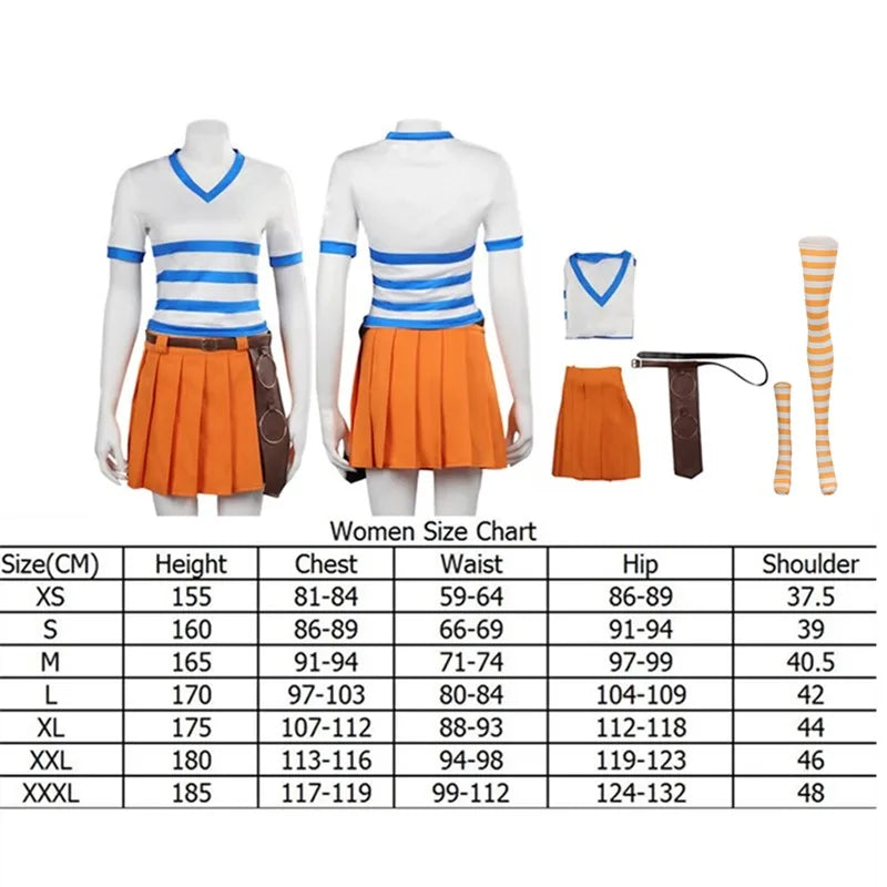 Costume cosplay di One Piece - Abito di Nami (versione Whole Cake Island)