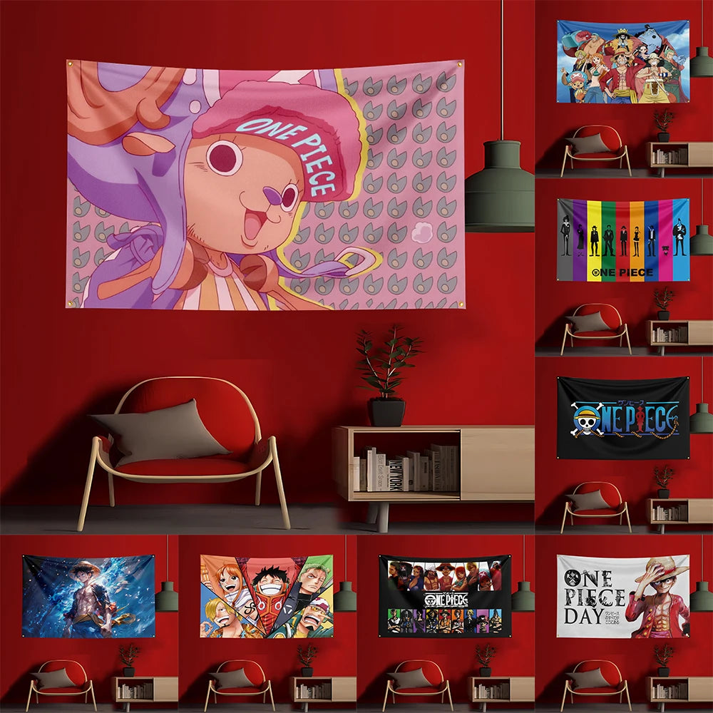 Poster di One Piece - Chopper (sfondo rosa)
