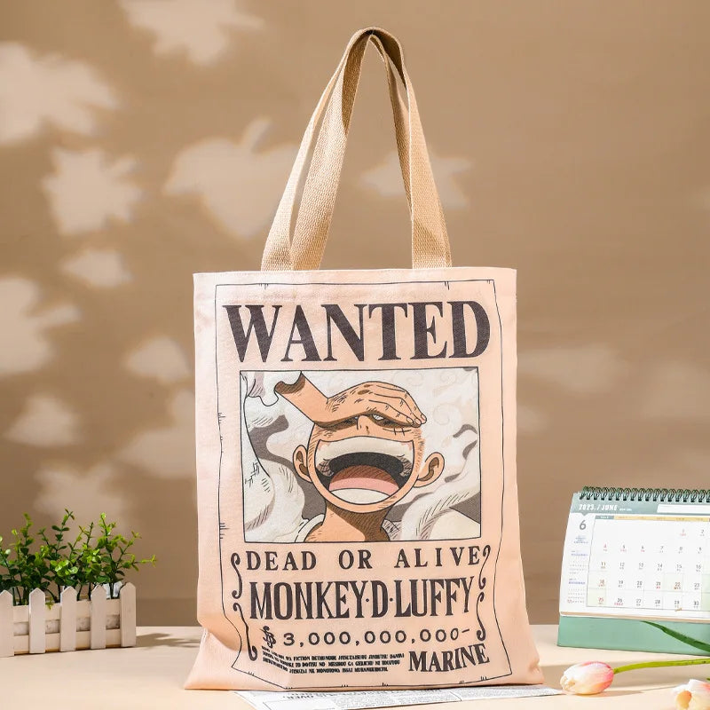 Borsa tote One Piece – Poster ricercato Monkey D. Luffy Classic