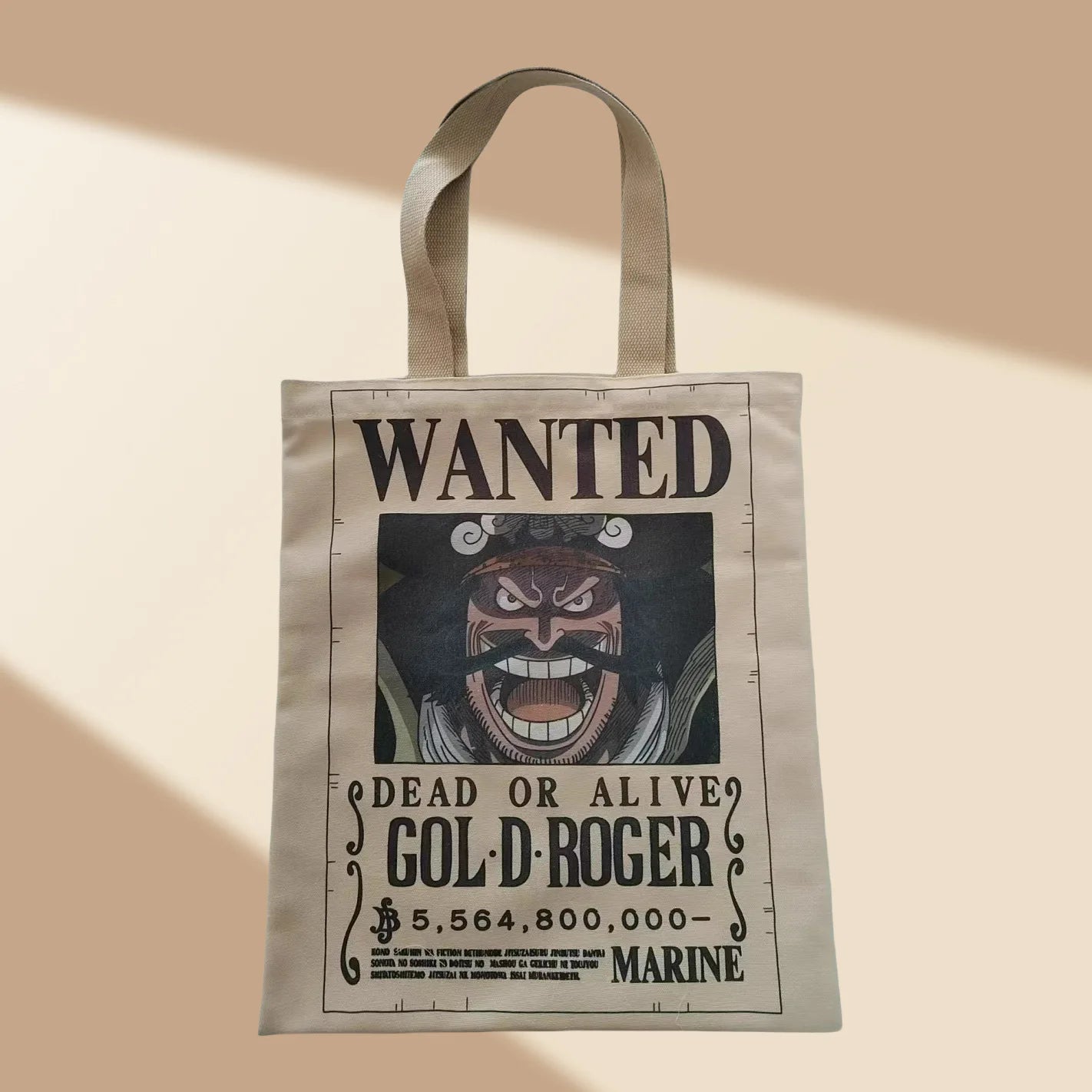 Bolsa de One Piece – Póster de Se Busca Gol D. Roger, Rey de los Piratas