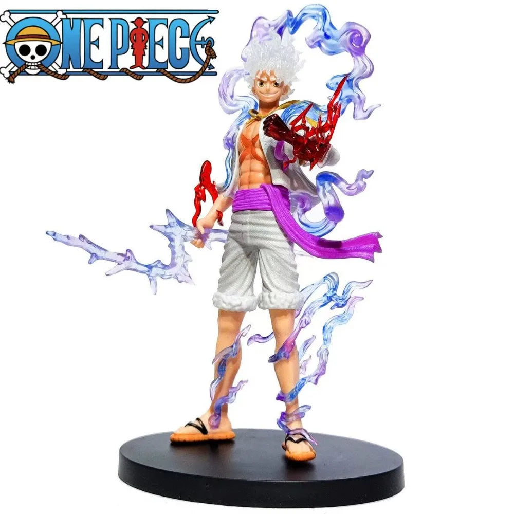 Figurine One Piece - Luffy Gear 5 (Effets Éclairs et Transformation)
