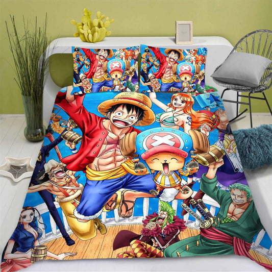 Parure de Lit One Piece - Équipage Mugiwara au Complet
