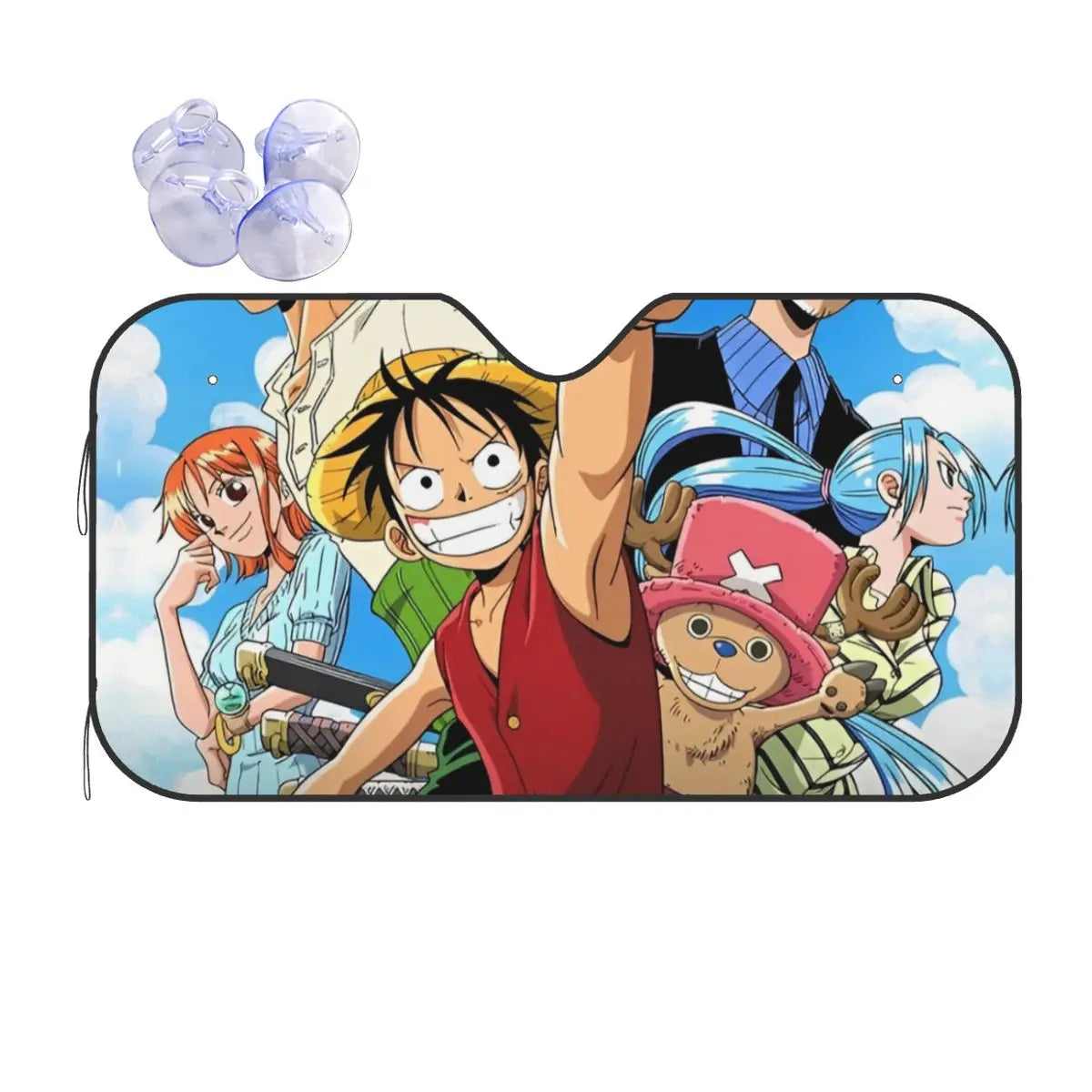 Parasol de coche de One Piece - Retrato de Nico Robin (ventana lateral)