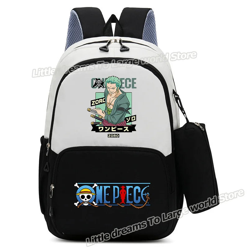 Sac à Dos One Piece – Monkey D. Luffy Style Vintage Vert