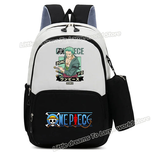 Sac à Dos One Piece – Monkey D. Luffy Style Vintage Vert