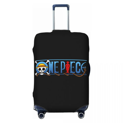 Custodia per valigia One Piece - Logo tipografico ufficiale (sfondo nero)