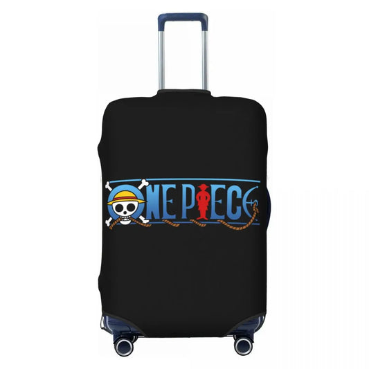 Custodia per valigia One Piece - Logo tipografico ufficiale (sfondo nero)