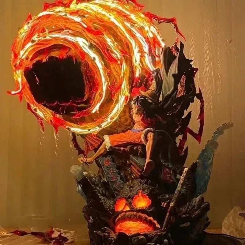 Statua di One Piece - Monkey D. Luffy (Effetto fuoco dinamico - Pugno di fuoco)