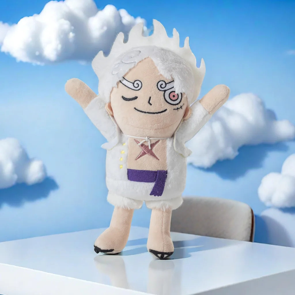 Lote de peluches de One Piece: Luffy Gear 5 y Monkey D. Luffy Chibi