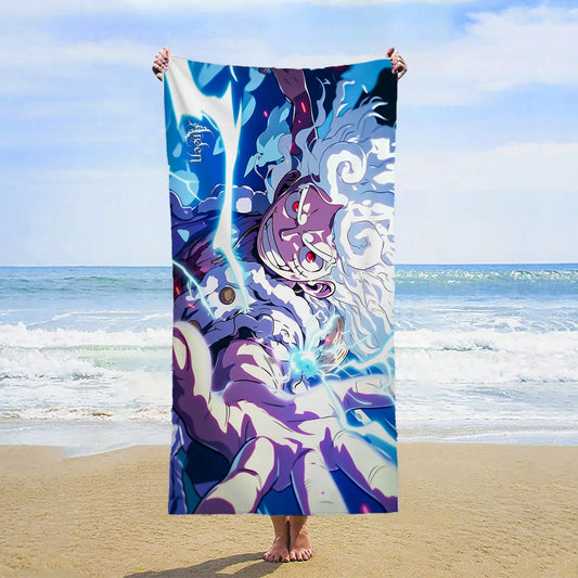 Serviette de Plage One Piece - Illustration Yamato & Merveilles