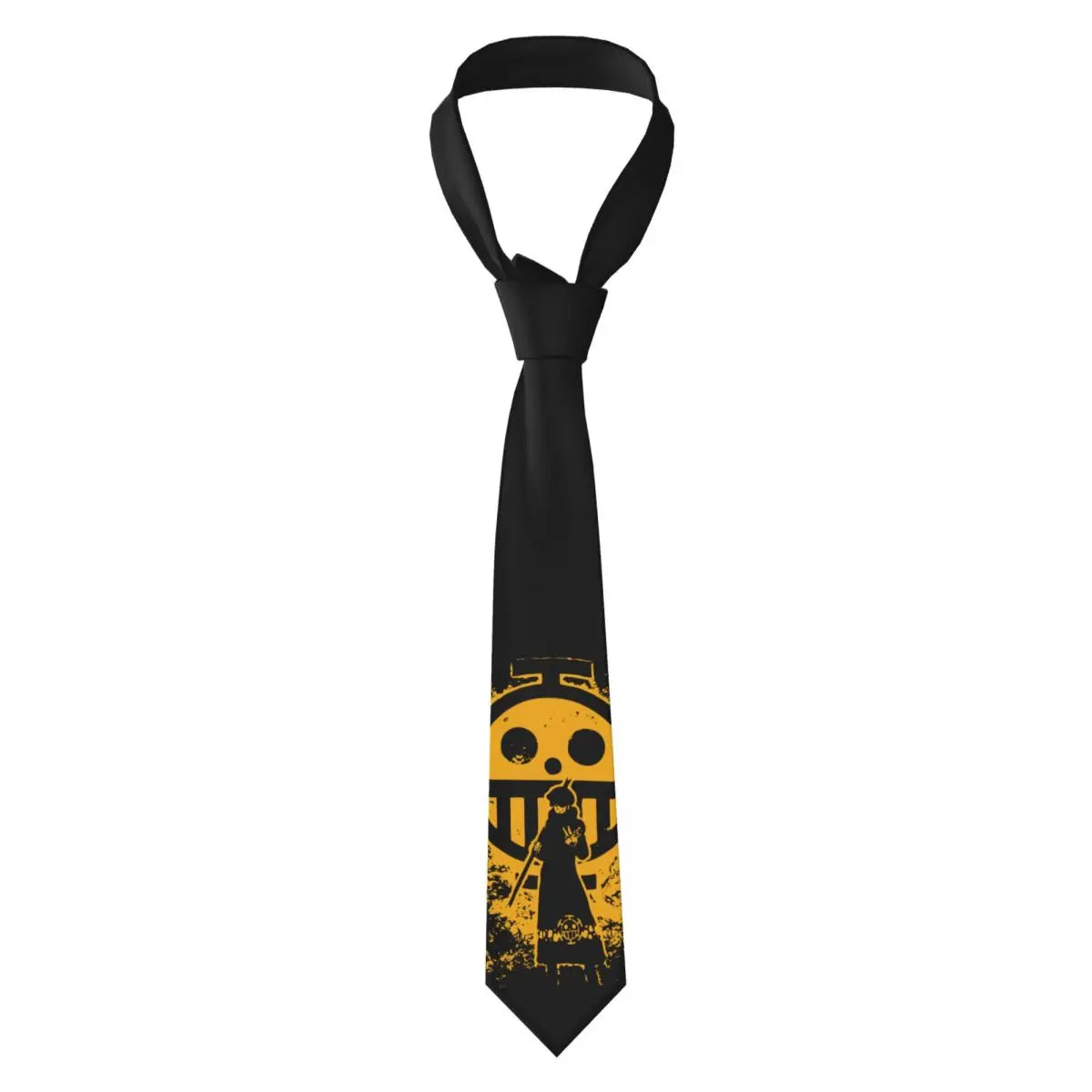 Cravate One Piece – Emblème Pirate Or
