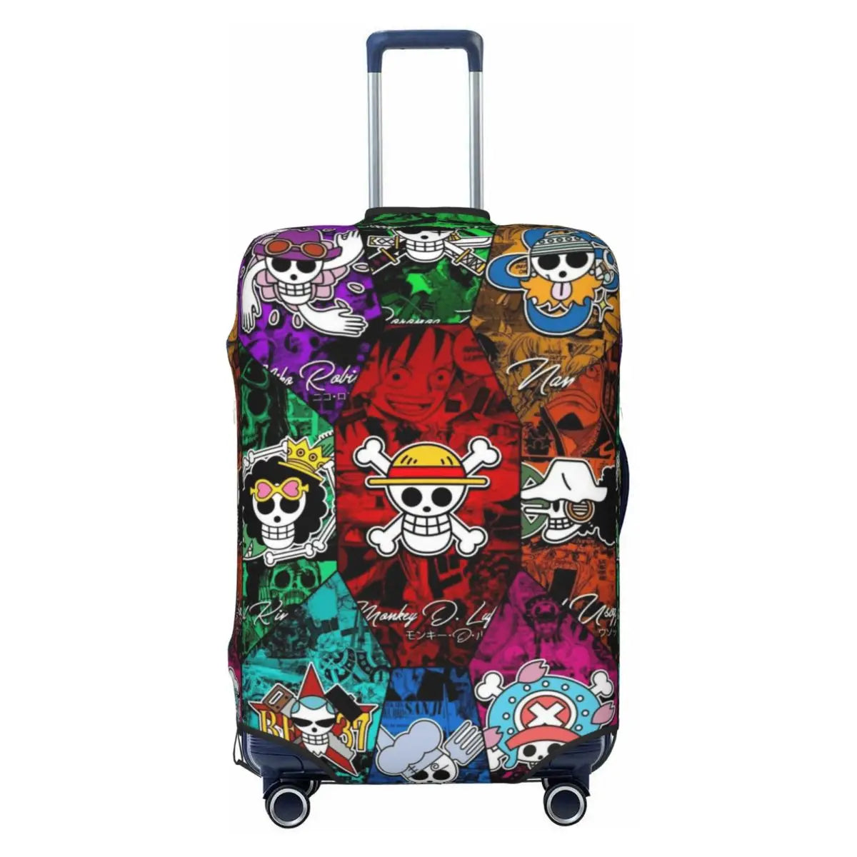Housse de Valise One Piece - Motif All-Over Personnages Chibi