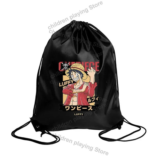 Sac à cordon One Piece – Monkey D. Luffy Manga Noir & Rouge