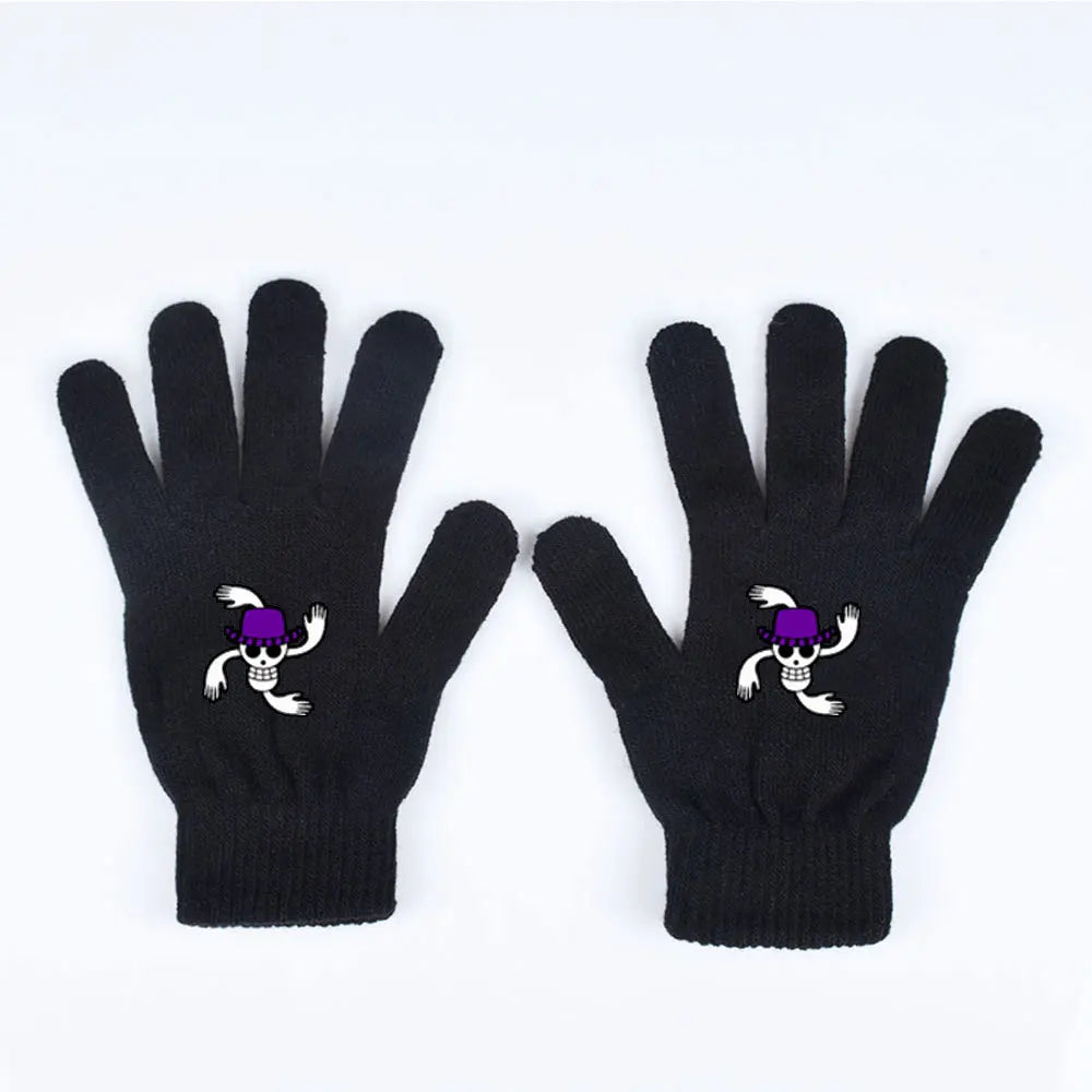 Guanti One Piece – Pirata Teschio con Occhi Viola