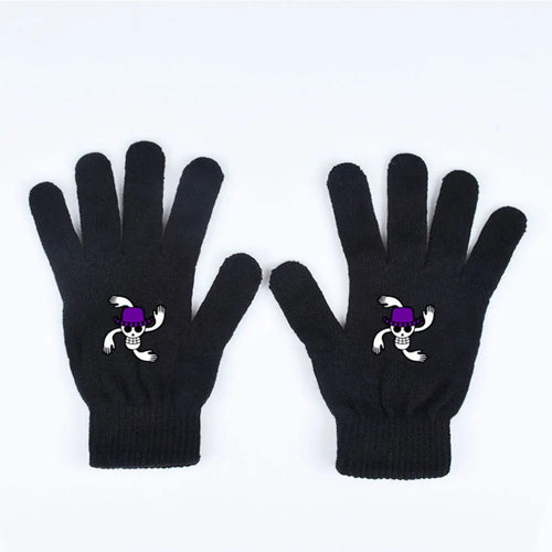 Guanti One Piece – Pirata Teschio con Occhi Viola