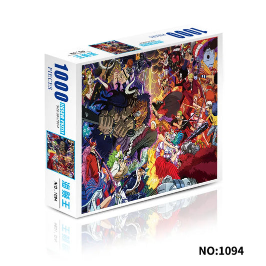 Puzzle da 1000 pezzi di One Piece - Collage di ritratti di antagonisti ed eroi