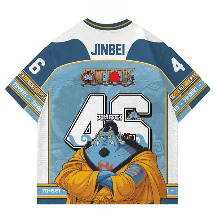 Maillot de sport One Piece Jinbe - Jersey de Sport Bleu