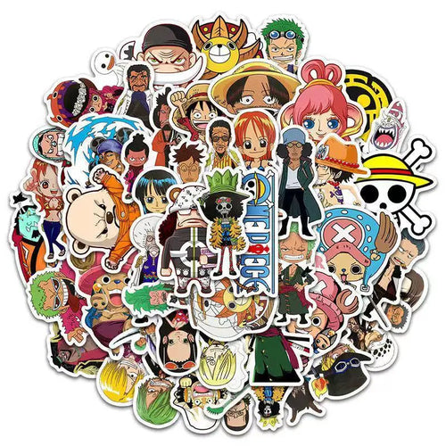 Confezione da 50 adesivi One Piece - Decalcomanie in vinile per la personalizzazione
