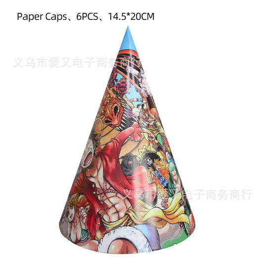 Cappello da festa One Piece - Accessorio per compleanno bambini (modello conico)