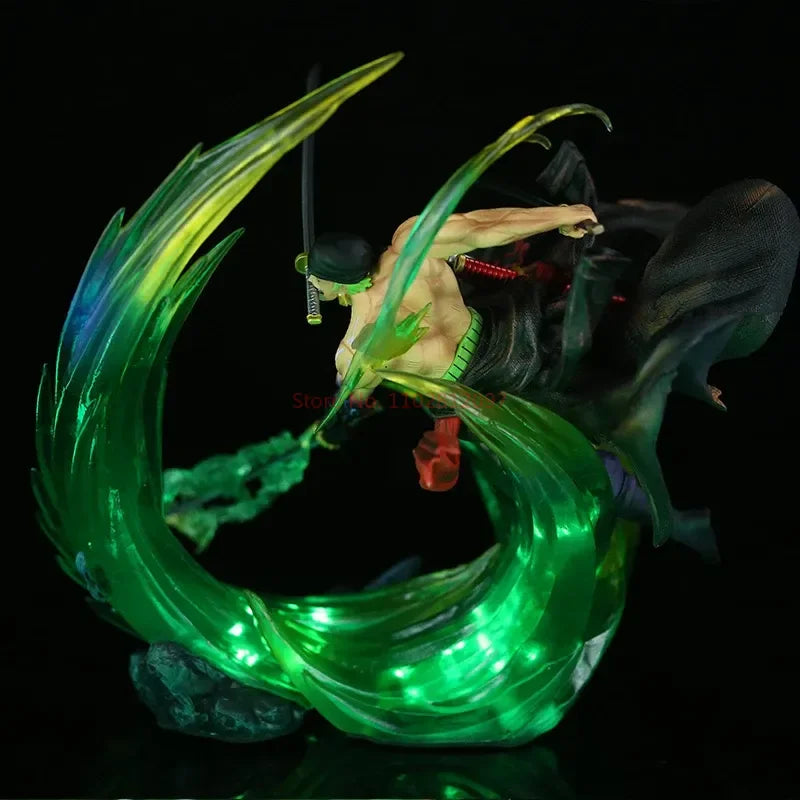 Figurine One Piece - Roronoa Zoro Ashura (Effet de Tranchant Vert)