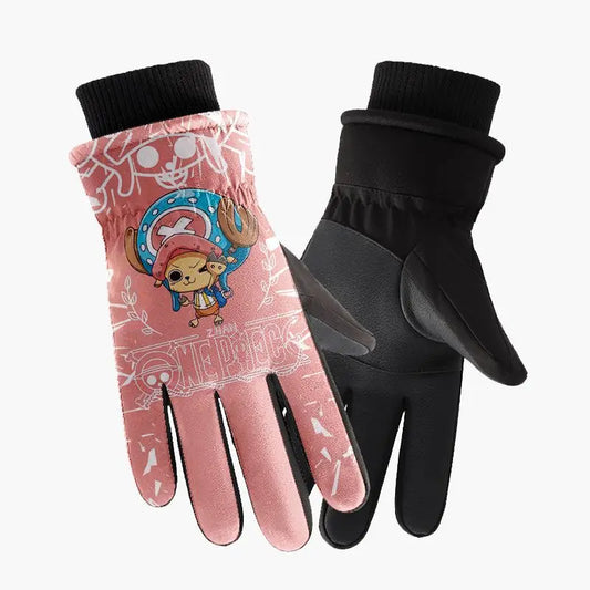 Guantes de One Piece – Ilustración rosa de Chopper