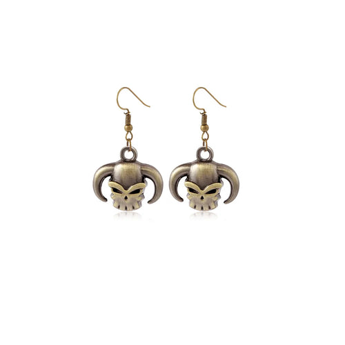 Boucles d'oreilles One Piece - Skull Ace (Chapeau & Perles)