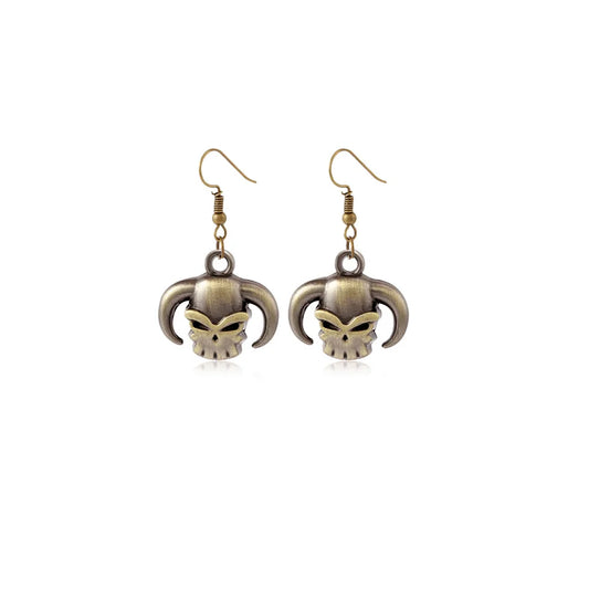 Boucles d'oreilles One Piece - Skull Ace (Chapeau & Perles)